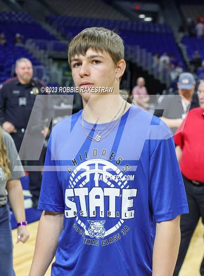 Thumbnail 2 in Hitchcock vs. Childress (UIL 3A Basketball State Final Medal Ceremony) photogallery.