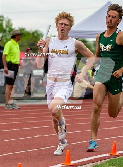 Thumbnail 1 in CHSAA Track and Field 5A Championships (Boys 800 Meter Relay) photogallery.