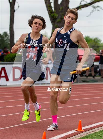 Thumbnail 1 in CHSAA Track and Field 5A Championships (Boys 800 Meter Relay) photogallery.