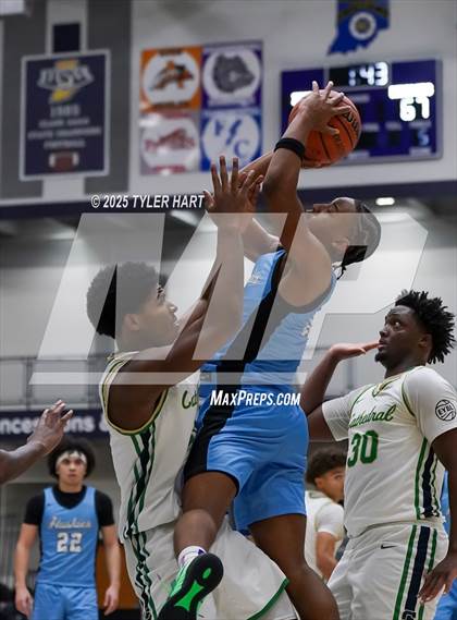 Thumbnail 1 in South Bend Saint Joseph vs. Cathedral (Sneakers for Santa Shootout) photogallery.