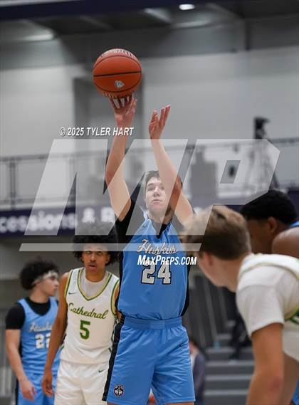 Thumbnail 3 in South Bend Saint Joseph vs. Cathedral (Sneakers for Santa Shootout) photogallery.