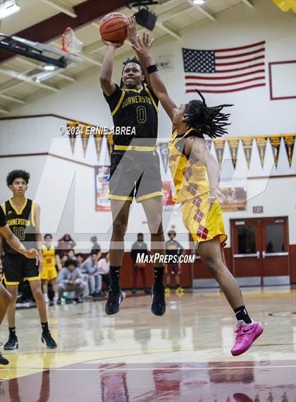 Thumbnail 3 in Lincoln vs. Cornerstone Christian (Stonebarger Tournament) photogallery.