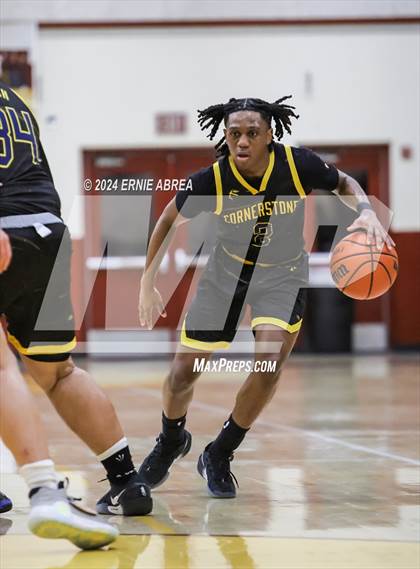 Thumbnail 2 in Lincoln vs. Cornerstone Christian (Stonebarger Tournament) photogallery.