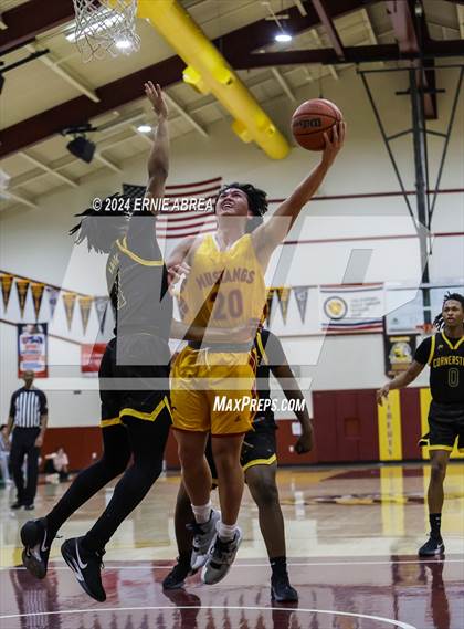 Thumbnail 1 in Lincoln vs. Cornerstone Christian (Stonebarger Tournament) photogallery.