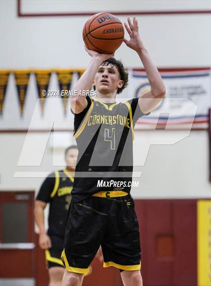 Thumbnail 2 in Lincoln vs. Cornerstone Christian (Stonebarger Tournament) photogallery.