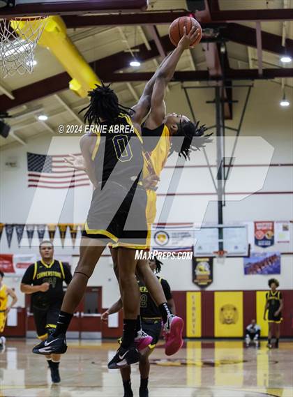 Thumbnail 1 in Lincoln vs. Cornerstone Christian (Stonebarger Tournament) photogallery.