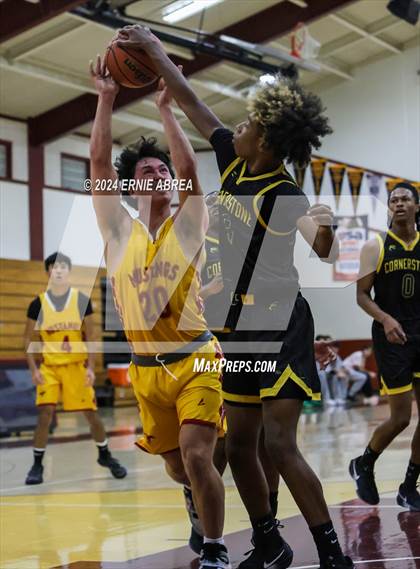 Thumbnail 2 in Lincoln vs. Cornerstone Christian (Stonebarger Tournament) photogallery.