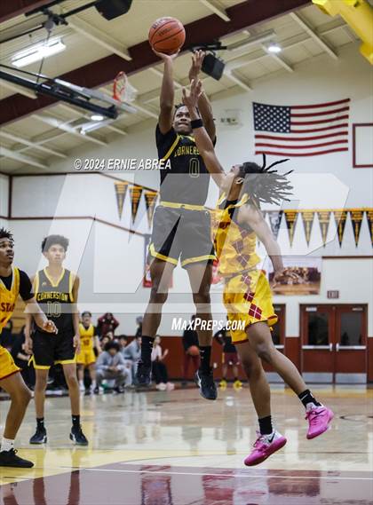 Thumbnail 1 in Lincoln vs. Cornerstone Christian (Stonebarger Tournament) photogallery.