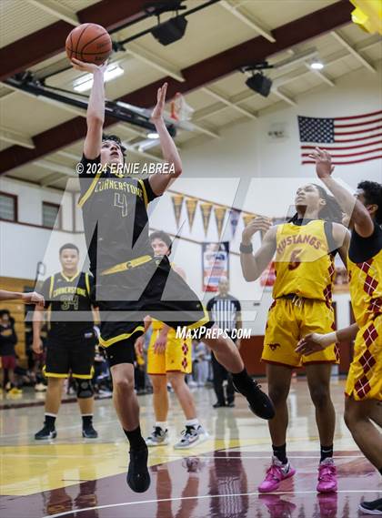 Thumbnail 2 in Lincoln vs. Cornerstone Christian (Stonebarger Tournament) photogallery.
