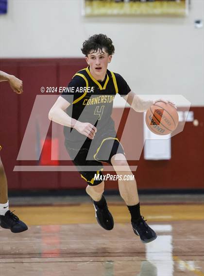 Thumbnail 1 in Lincoln vs. Cornerstone Christian (Stonebarger Tournament) photogallery.