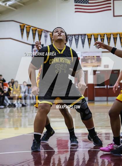 Thumbnail 1 in Lincoln vs. Cornerstone Christian (Stonebarger Tournament) photogallery.