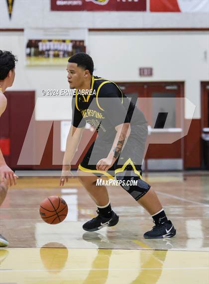 Thumbnail 2 in Lincoln vs. Cornerstone Christian (Stonebarger Tournament) photogallery.