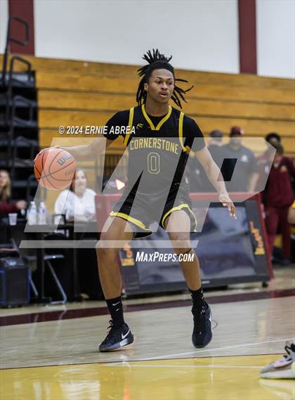 Thumbnail 1 in Lincoln vs. Cornerstone Christian (Stonebarger Tournament) photogallery.