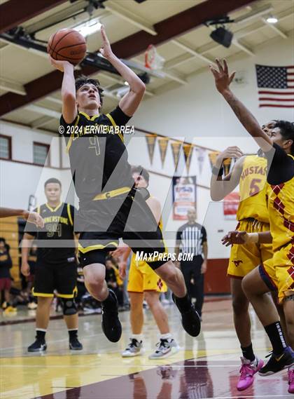 Thumbnail 3 in Lincoln vs. Cornerstone Christian (Stonebarger Tournament) photogallery.