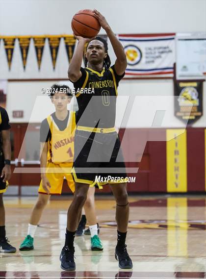 Thumbnail 1 in Lincoln vs. Cornerstone Christian (Stonebarger Tournament) photogallery.