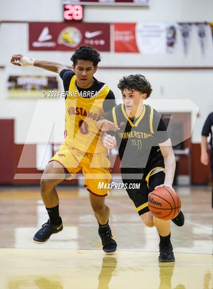 Thumbnail 3 in Lincoln vs. Cornerstone Christian (Stonebarger Tournament) photogallery.