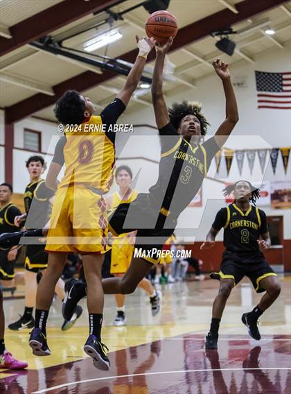 Thumbnail 3 in Lincoln vs. Cornerstone Christian (Stonebarger Tournament) photogallery.