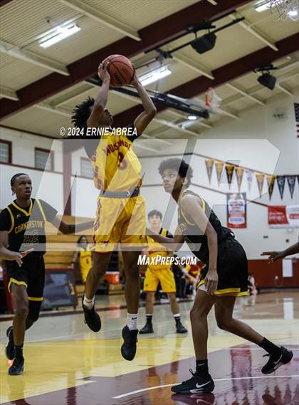 Thumbnail 1 in Lincoln vs. Cornerstone Christian (Stonebarger Tournament) photogallery.