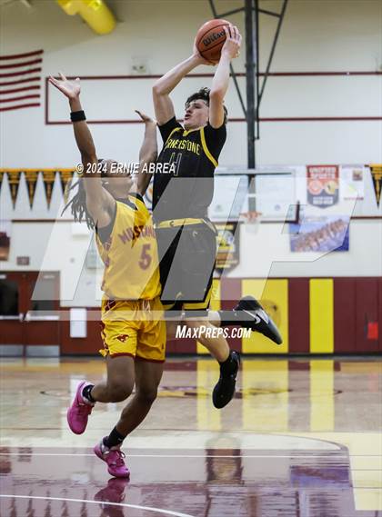 Thumbnail 1 in Lincoln vs. Cornerstone Christian (Stonebarger Tournament) photogallery.