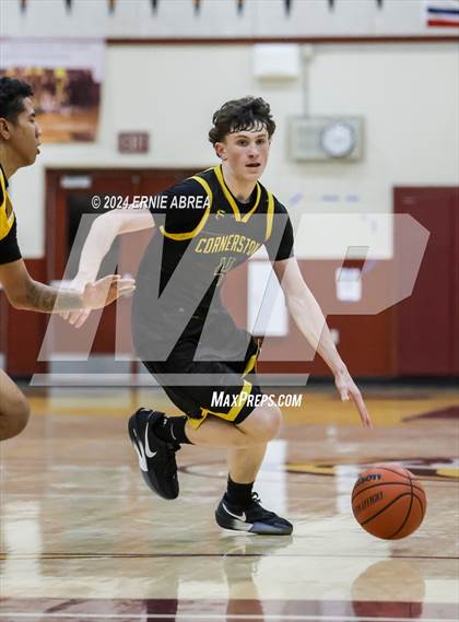 Thumbnail 2 in Lincoln vs. Cornerstone Christian (Stonebarger Tournament) photogallery.