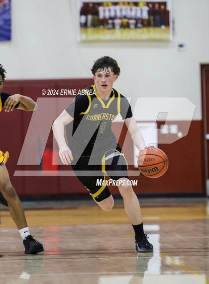 Thumbnail 2 in Lincoln vs. Cornerstone Christian (Stonebarger Tournament) photogallery.