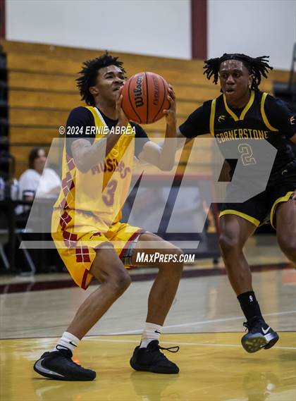 Thumbnail 1 in Lincoln vs. Cornerstone Christian (Stonebarger Tournament) photogallery.