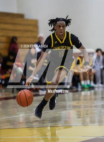 Thumbnail 1 in Lincoln vs. Cornerstone Christian (Stonebarger Tournament) photogallery.