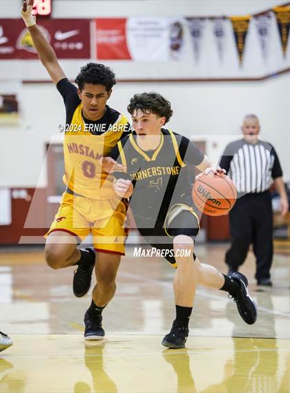Thumbnail 1 in Lincoln vs. Cornerstone Christian (Stonebarger Tournament) photogallery.