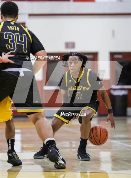 Thumbnail 3 in Lincoln vs. Cornerstone Christian (Stonebarger Tournament) photogallery.