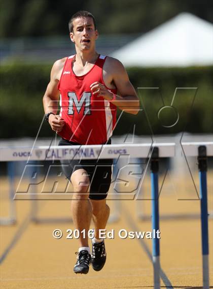 Thumbnail 2 in CIF NCS Masters Track and Field Championships (Boys 300 Meter Hurdles) photogallery.