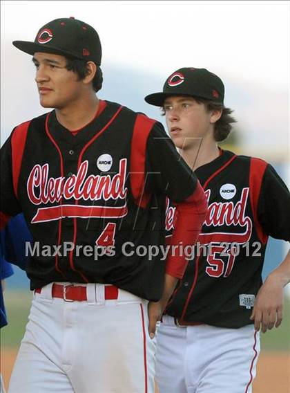 Thumbnail 1 in Cleveland vs. Moapa Valley (Blazer Sportco Spring Bash) photogallery.