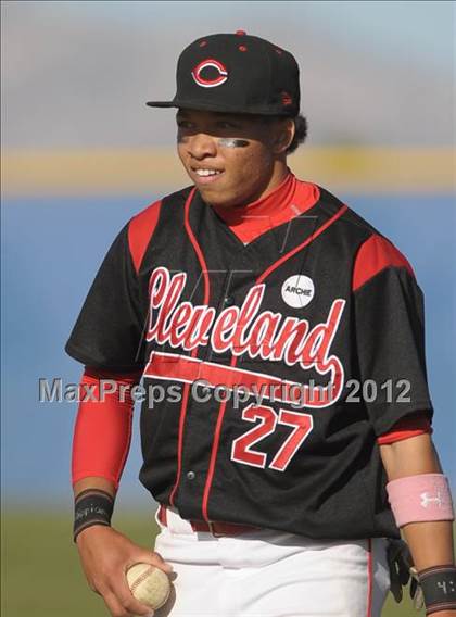 Thumbnail 3 in Cleveland vs. Moapa Valley (Blazer Sportco Spring Bash) photogallery.