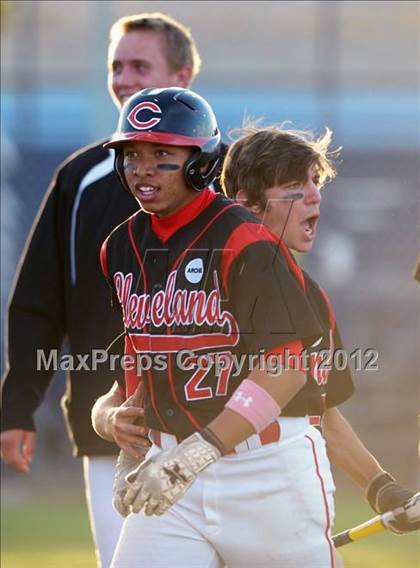 Thumbnail 3 in Cleveland vs. Moapa Valley (Blazer Sportco Spring Bash) photogallery.