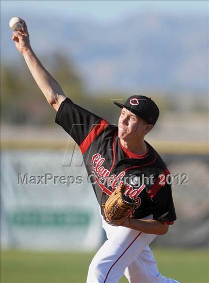 Thumbnail 2 in Cleveland vs. Moapa Valley (Blazer Sportco Spring Bash) photogallery.