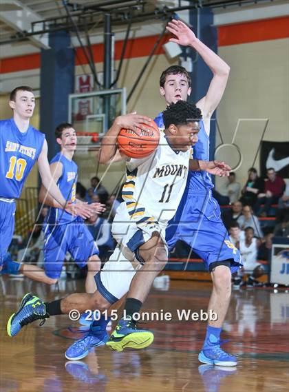 Thumbnail 2 in Mt. St. Michael Academy vs St. Peter's (CHSAA AA Quarterfinal) photogallery.