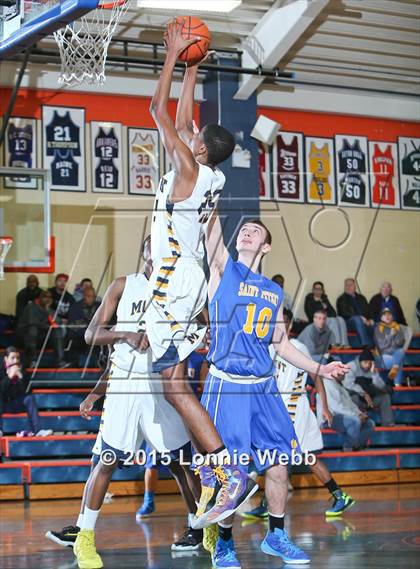 Thumbnail 2 in Mt. St. Michael Academy vs St. Peter's (CHSAA AA Quarterfinal) photogallery.