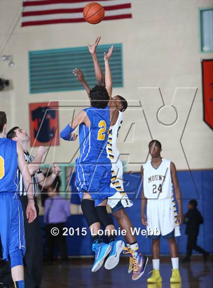 Thumbnail 2 in Mt. St. Michael Academy vs St. Peter's (CHSAA AA Quarterfinal) photogallery.