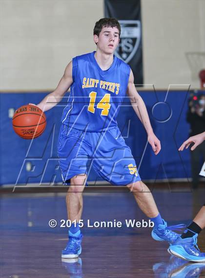 Thumbnail 1 in Mt. St. Michael Academy vs St. Peter's (CHSAA AA Quarterfinal) photogallery.