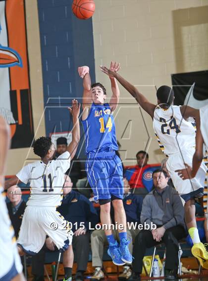 Thumbnail 1 in Mt. St. Michael Academy vs St. Peter's (CHSAA AA Quarterfinal) photogallery.