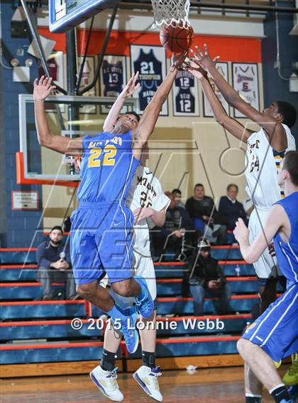Thumbnail 3 in Mt. St. Michael Academy vs St. Peter's (CHSAA AA Quarterfinal) photogallery.