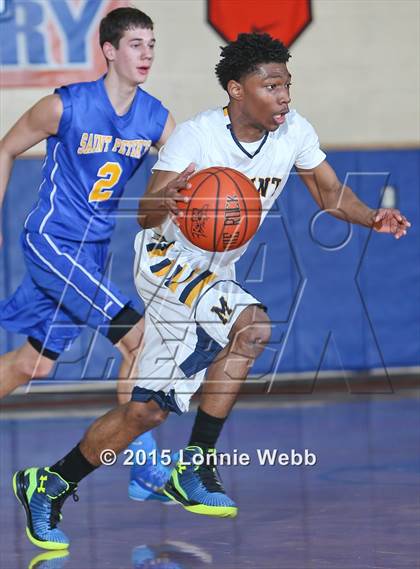 Thumbnail 1 in Mt. St. Michael Academy vs St. Peter's (CHSAA AA Quarterfinal) photogallery.