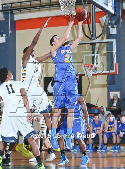 Thumbnail 1 in Mt. St. Michael Academy vs St. Peter's (CHSAA AA Quarterfinal) photogallery.