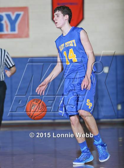 Thumbnail 1 in Mt. St. Michael Academy vs St. Peter's (CHSAA AA Quarterfinal) photogallery.