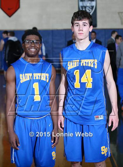 Thumbnail 3 in Mt. St. Michael Academy vs St. Peter's (CHSAA AA Quarterfinal) photogallery.
