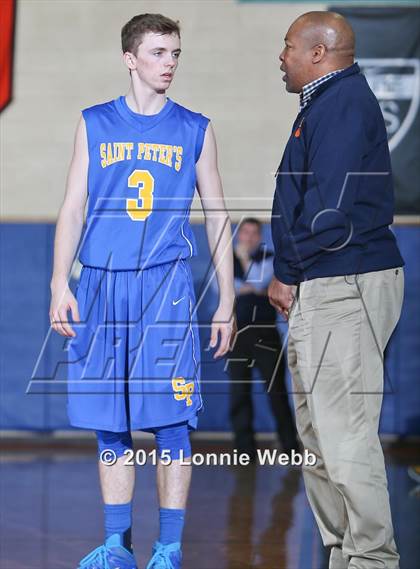 Thumbnail 1 in Mt. St. Michael Academy vs St. Peter's (CHSAA AA Quarterfinal) photogallery.