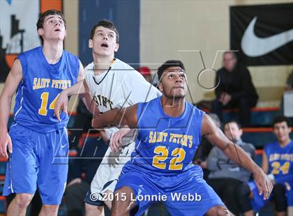 Thumbnail 1 in Mt. St. Michael Academy vs St. Peter's (CHSAA AA Quarterfinal) photogallery.