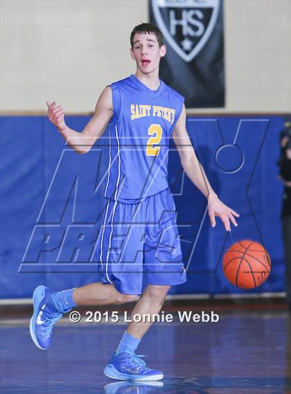 Thumbnail 1 in Mt. St. Michael Academy vs St. Peter's (CHSAA AA Quarterfinal) photogallery.
