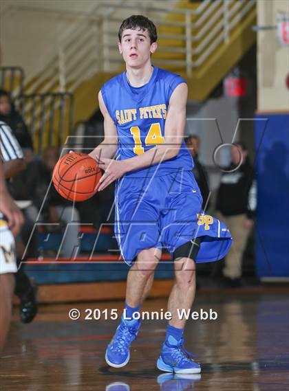 Thumbnail 3 in Mt. St. Michael Academy vs St. Peter's (CHSAA AA Quarterfinal) photogallery.