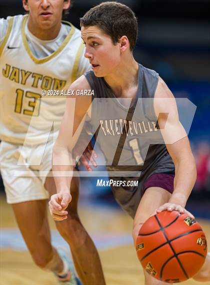 Thumbnail 3 in Jayton vs Fayetteville (UIL 1A Basketball Semifinal) photogallery.