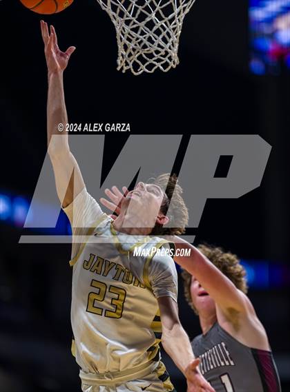 Thumbnail 3 in Jayton vs Fayetteville (UIL 1A Basketball Semifinal) photogallery.